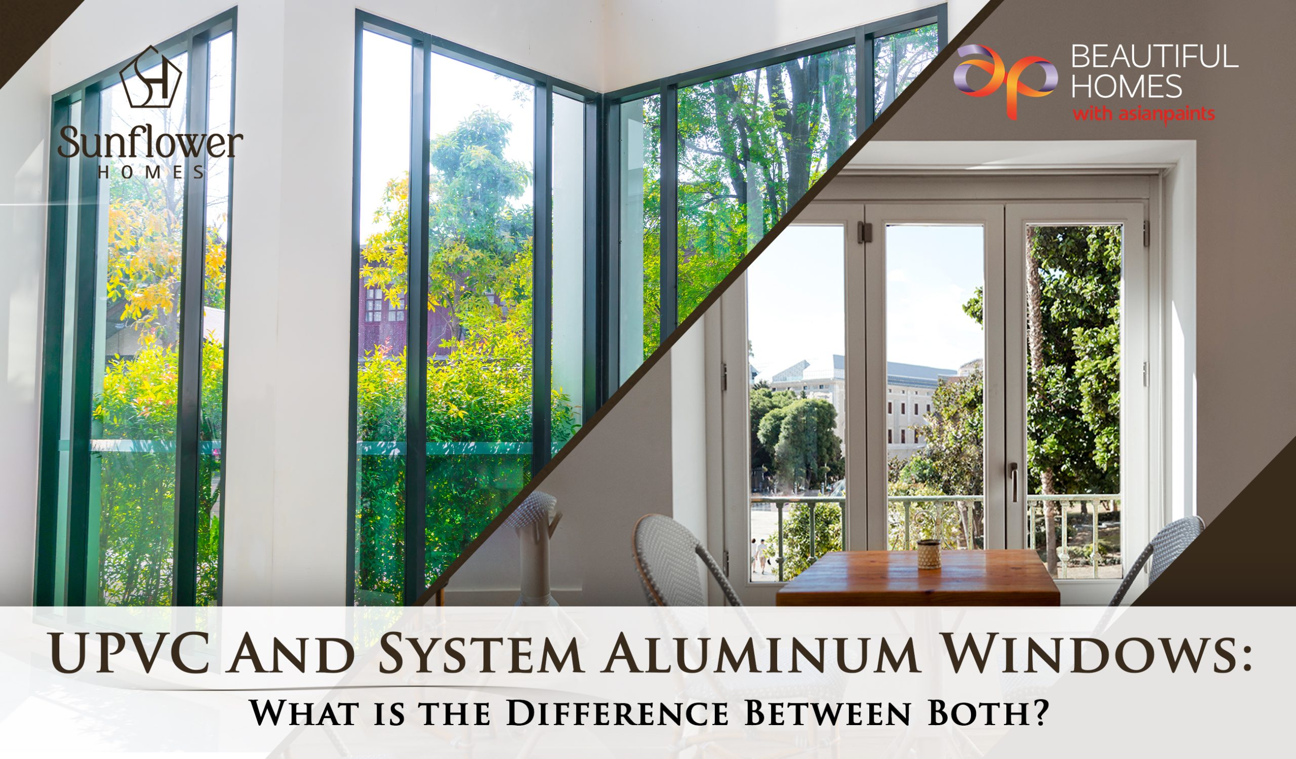 UPVC And System Aluminum Windows What is the Difference Between Both