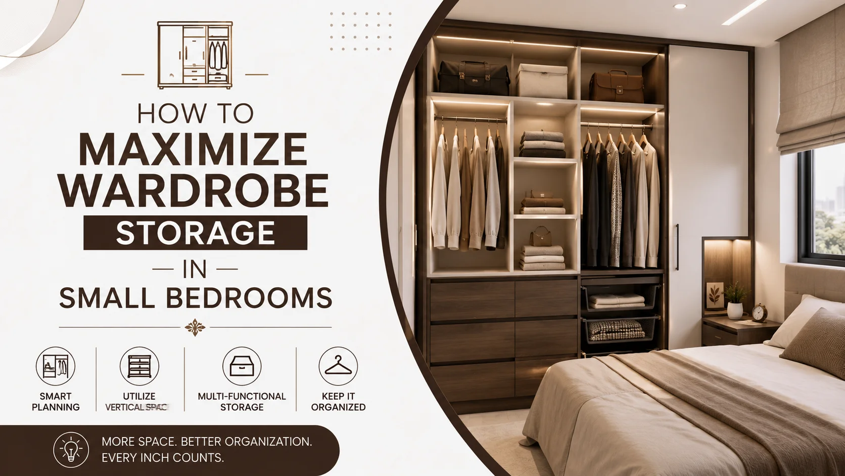 Maximize Wardrobe Storage in Small Bedrooms